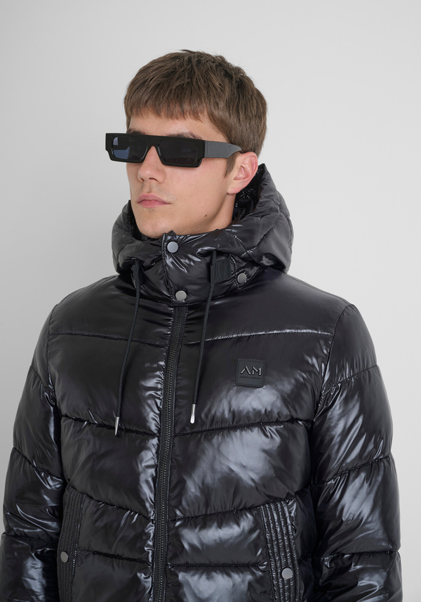 REGULAR FIT DOWN JACKET IN NYLON SHIOZE WITH DUPONT SORONA PADDING - Antony Morato Online Shop