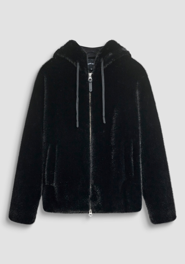 RELAXED FIT JACKET WITH FAUX FUR - Antony Morato Online Shop