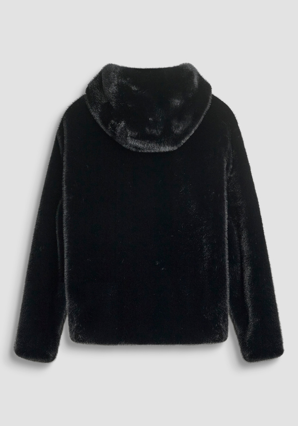 RELAXED FIT JACKET WITH FAUX FUR - Antony Morato Online Shop