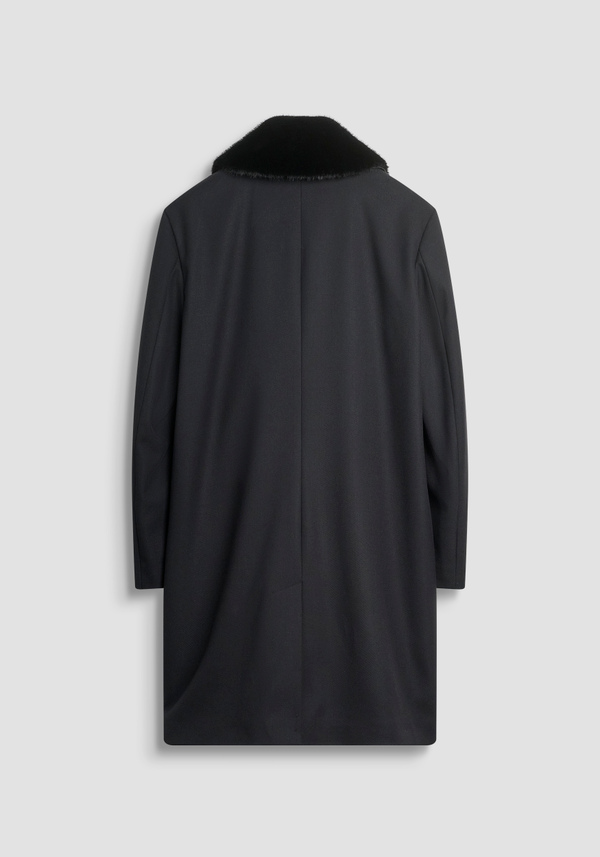 REGULAR FIT COAT WITH FAUX FUR COLLAR - Antony Morato Online Shop