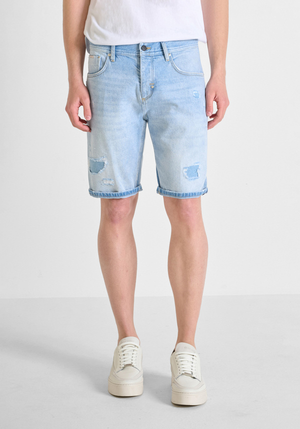 "ARGON" SLIM FIT DENIM SHORTS - Antony Morato Online Shop
