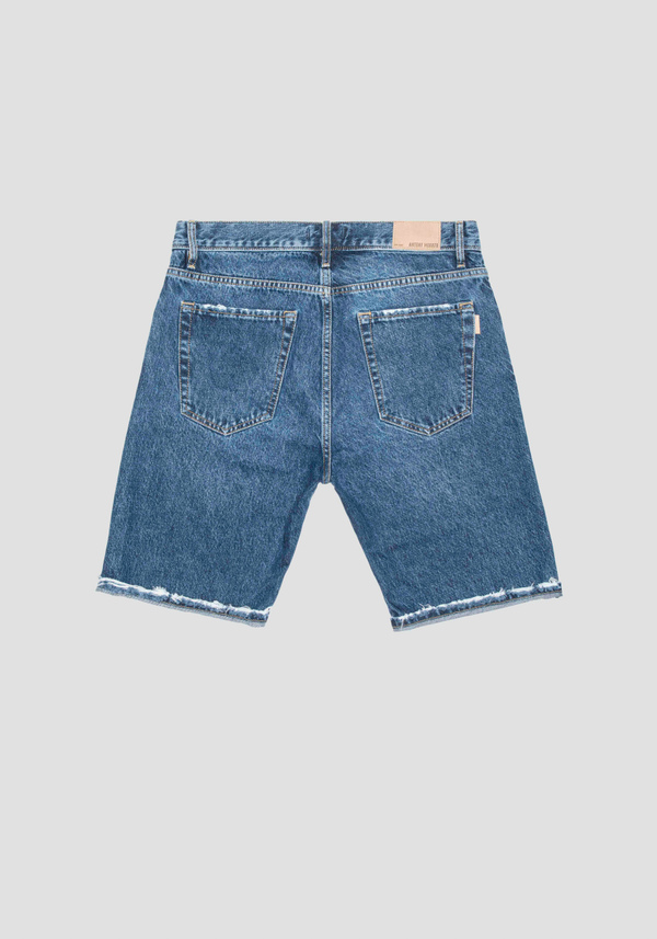 ARGON SLIM FIT DENIM SHORTS IN BLUE RIGID DENIM - Antony Morato Online Shop