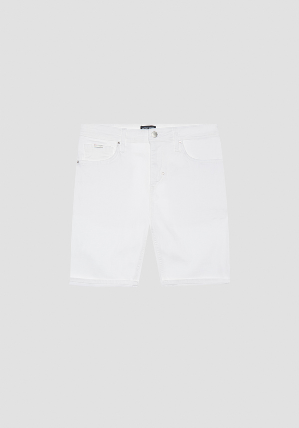 OZZY SKINNY FIT COLOUR POWER STRETCH DENIM SHORTS - Antony Morato Online Shop