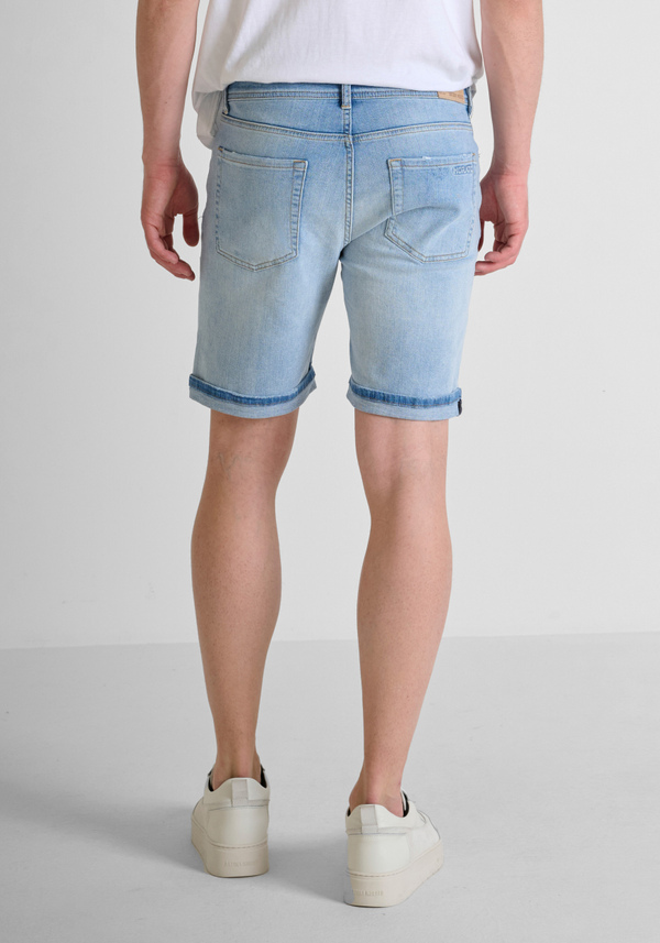 "RANDY" SKINNY FIT DENIM SHORTS - Antony Morato Online Shop