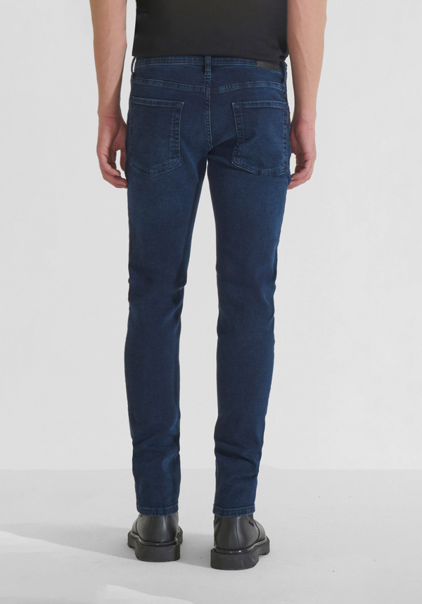 "OZZY" TAPERED FIT BLUE DENIM JEANS - Antony Morato Online Shop