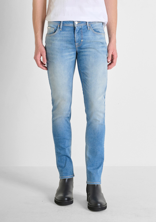 "OZZY" TAPERED FIT STRETCH DENIM JEANS - Antony Morato Online Shop