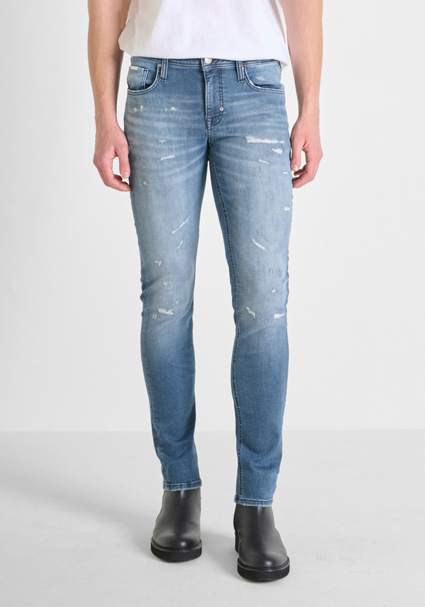 "OZZY" TAPERED FIT STRETCH DENIM JEANS - Antony Morato Online Shop