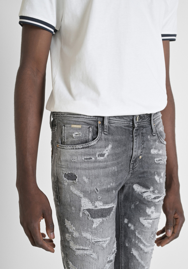 JEANS SUPER DESTROYED FIT "OZZY" IN DENIM ELASTICIZZATO - Antony Morato Online Shop