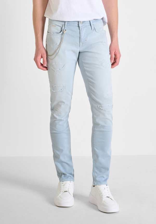 "OZZY" TAPERED FIT COLOURED DENIM JEANS - Antony Morato Online Shop