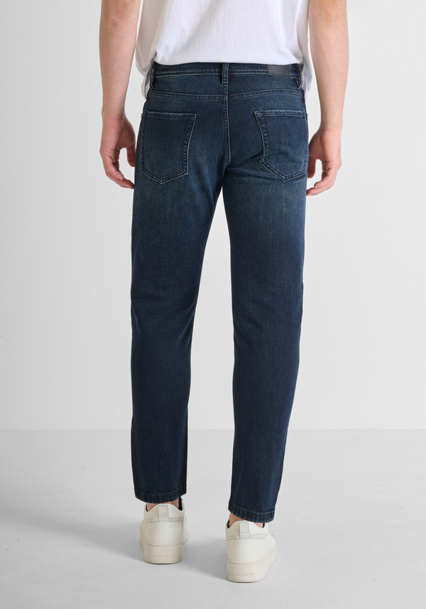 "ARGON" SLIM FIT ANKLE LENGTH DARK DENIM JEANS - Antony Morato Online Shop