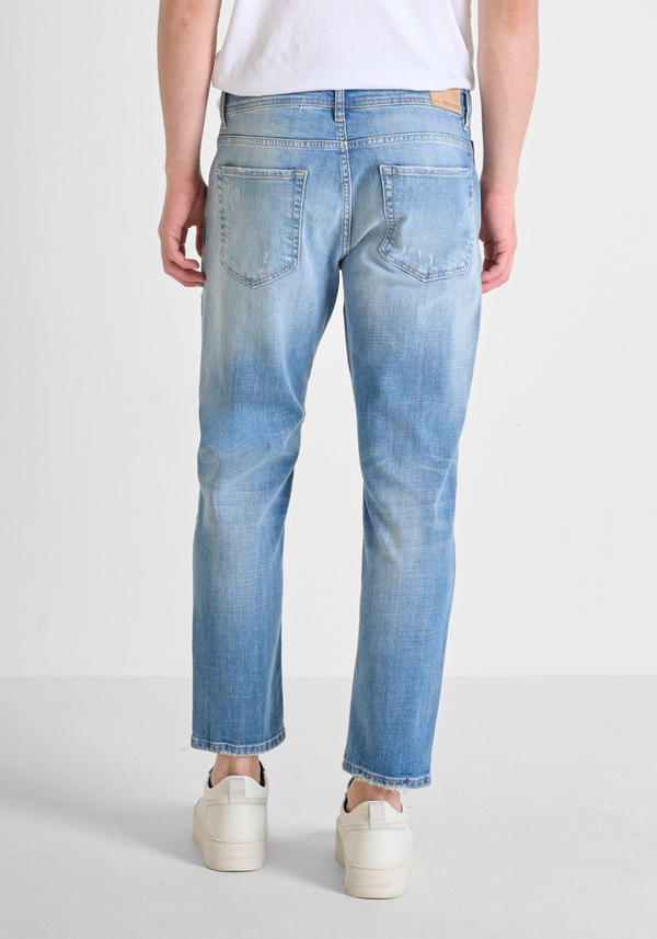 VAQUEROS «ARGON» SLIM FIT TOBILLEROS EN AZUL - Antony Morato Online Shop