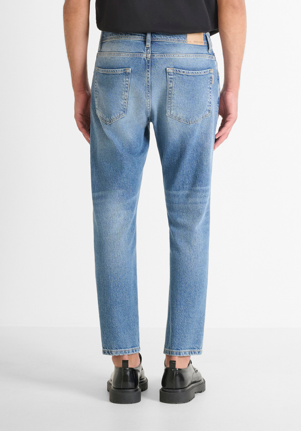 VAQUEROS «ARGON» SLIM FIT LARGO TOBILLO EN DENIM EFECTO DESGASTADO - Antony Morato Online Shop