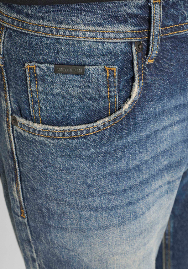 SLIM FIT JEANS "ARGON" ANKLE LENGTH SHADED WASH - Antony Morato Online Shop