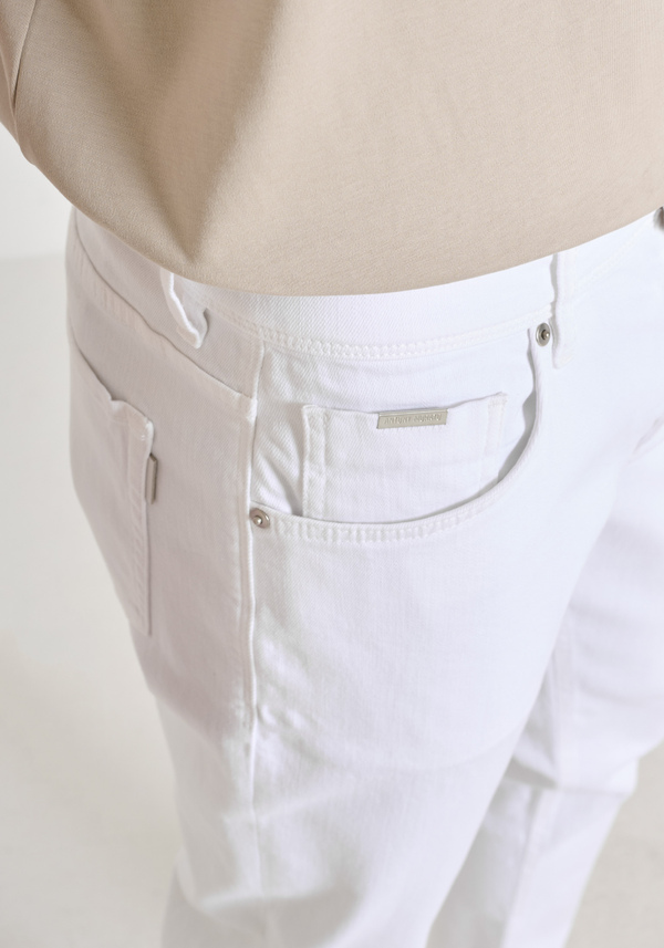 "ARGON" STRETCH DENIM SLIM FIT ANKLE LENGTH JEANS - Antony Morato Online Shop
