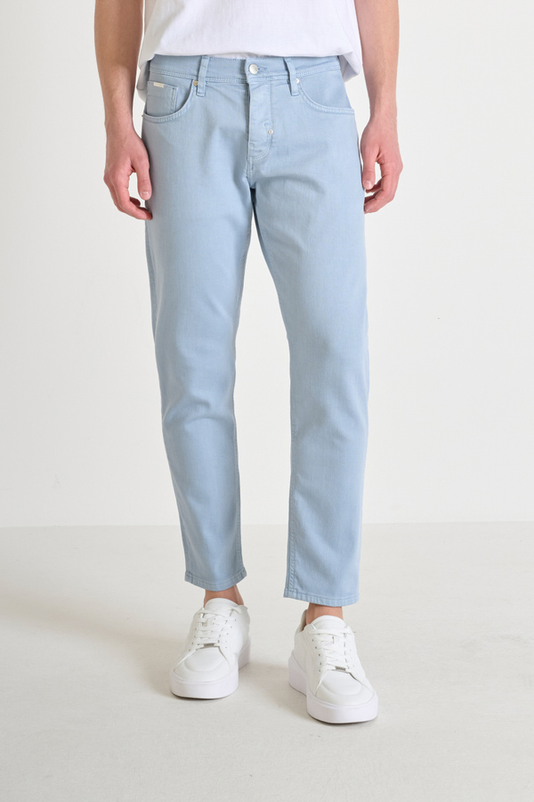 VAQUEROS «ARGON» SLIM FIT TOBILLEROS EN TEJIDO VAQUERO ELÁSTICO - Antony Morato Online Shop