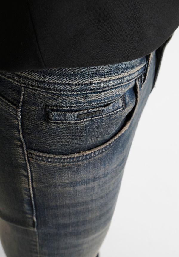 JEANS "GILMOUR" SUPER SKINNY FIT IN DENIM SCURO SFUMATO - Antony Morato Online Shop