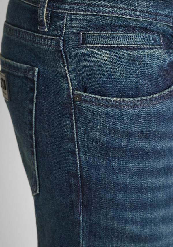 "KARL" SKINNY CROPPED FIT JEANS IN TRUE BLUE DENIM - Antony Morato Online Shop