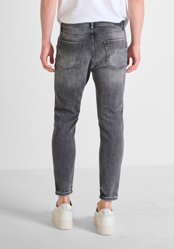 "KARL" SKINNY CROPPED FIT GREY DENIM JEANS - Antony Morato Online Shop