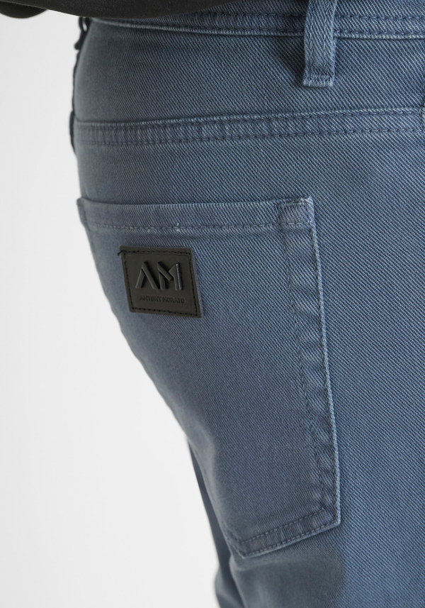 SKINNY CROPPED FIT "KARL" JEANS IN DENIM WITH RIPS - Antony Morato Online Shop
