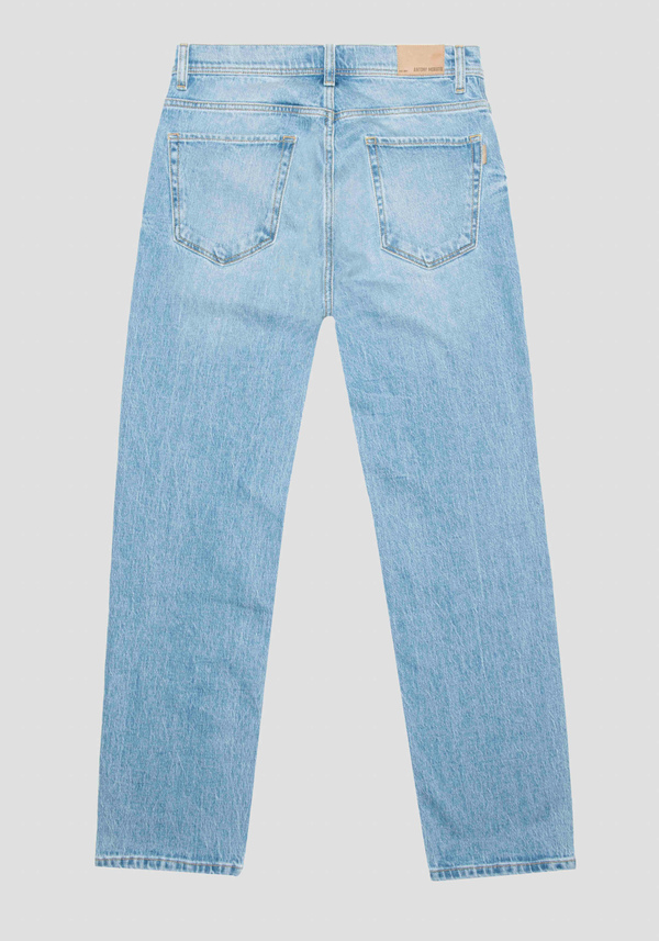 "JOE" REGULAR STRAIGHT FIT JEANS IN COMFORT DENIM WITH VISIBLE STITCHING - Antony Morato Online Shop