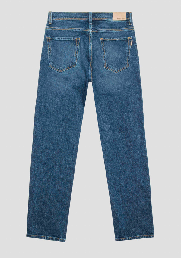VAQUEROS REGULAR STRAIGHT FIT «JOE» DE CONFORT DENIM CON LAVADO OSCURO - Antony Morato Online Shop