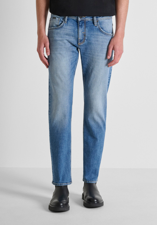 JEANS COMFORT TAPERED FIT "KURT" IN DENIM BLU - Antony Morato Online Shop