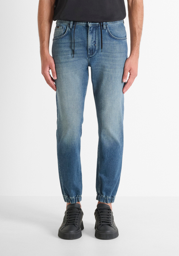 JEANS „JAKE“ SKINNY CROPPED FIT AUS BLAUEM DENIM - Antony Morato Online Shop