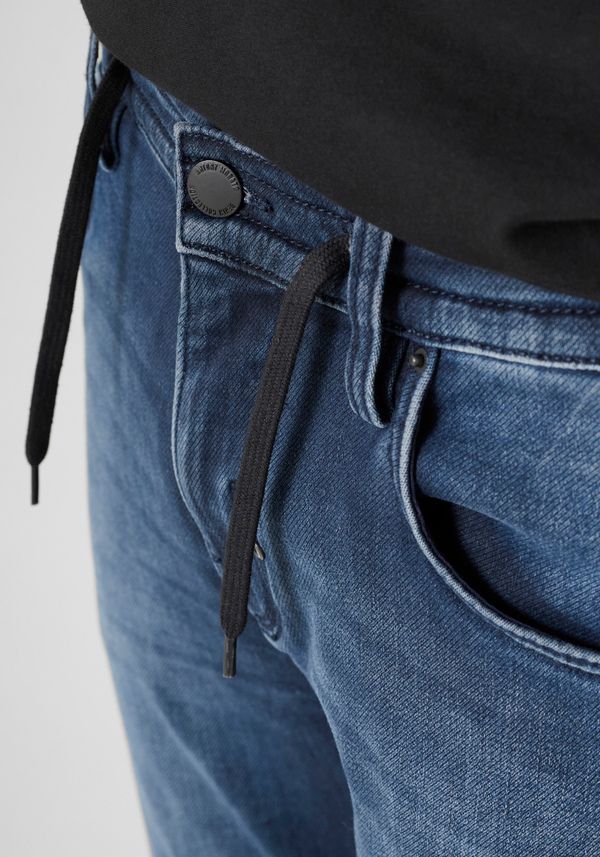 JEAN SKINNY CROPPED FIT "JAKE" EN DENIM BLEU FONCÉ - Antony Morato Online Shop