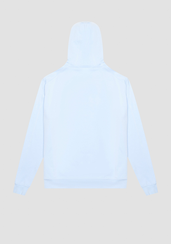 REGULAR FIT SWEATSHIRT IN SUSTAINABLE COTTON-POLYESTER STRETCH FABRIC WITH HOODIE - Antony Morato Online Shop