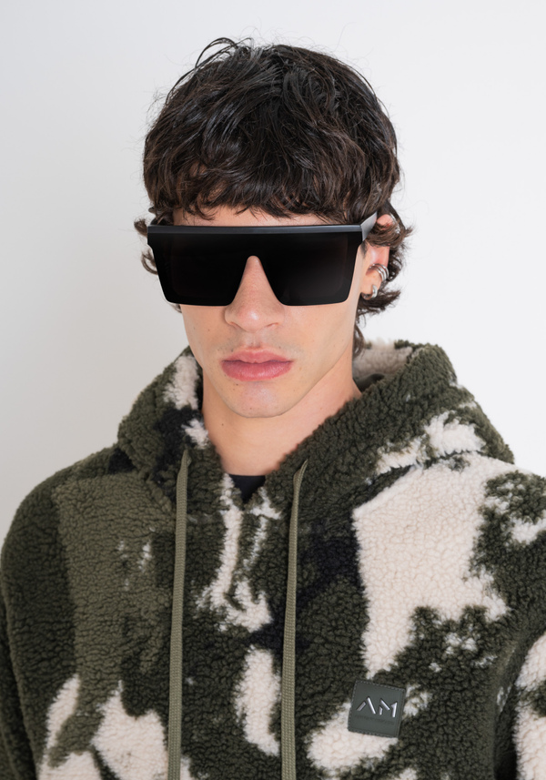 SUDADERA CON CAPUCHA REGULAR FIT CON ESTAMPADO DE CAMUFLAJE - Antony Morato Online Shop