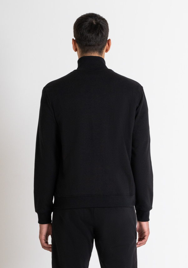 REGULAR FIT SWEATSHIRT WITH ZIP IN SUSTAINABLE COTTON-BLEND FABRIC - Antony Morato Online Shop