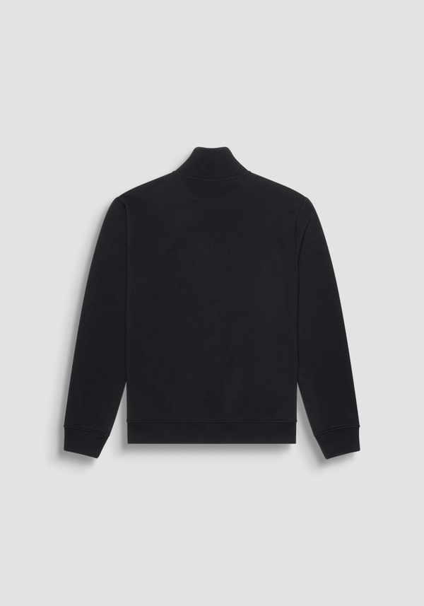 REGULAR FIT SWEATSHIRT WITH ZIP IN SUSTAINABLE COTTON-BLEND FABRIC - Antony Morato Online Shop