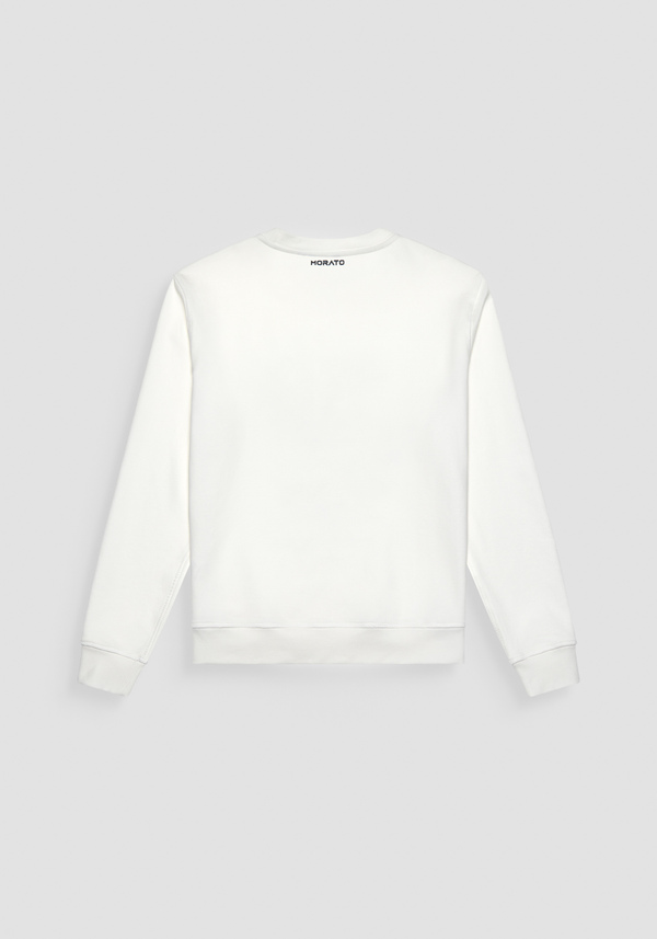 REGULAR FIT SWEATSHIRT IN SUSTAINABLE COTTON-BLEND FABRIC WITH TIGER PRINT - Antony Morato Online Shop