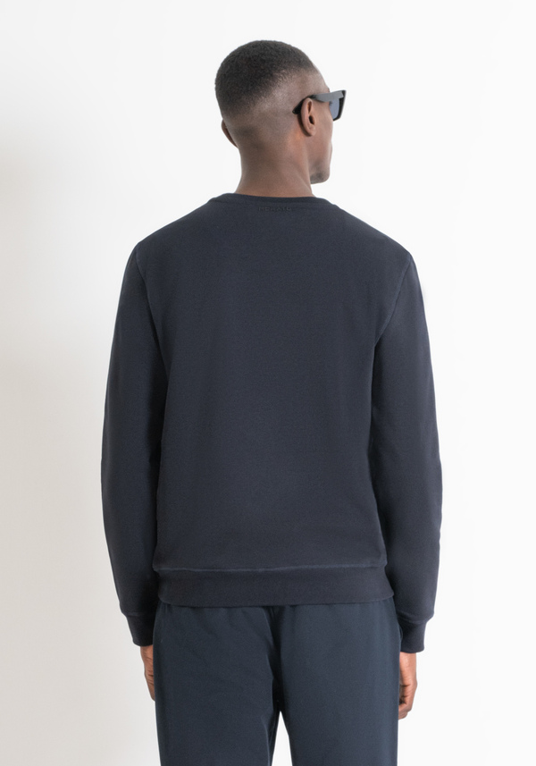 REGULAR FIT SWEATSHIRT IN SUSTAINABLE COTTON-BLEND FABRIC WITH TIGER PRINT - Antony Morato Online Shop