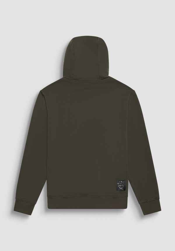 RELAXED FIT HOODIE IN SUSTAINABLE COTTON-BLEND FABRIC WITH PRINT - Antony Morato Online Shop