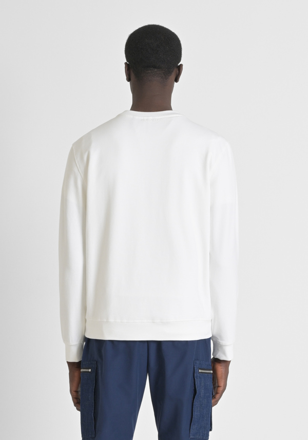 SWEATSHIRT REGULAR FIT AUS BAUMWOLL-MISCHGEWEBE MIT TIGER-PRINT - Antony Morato Online Shop