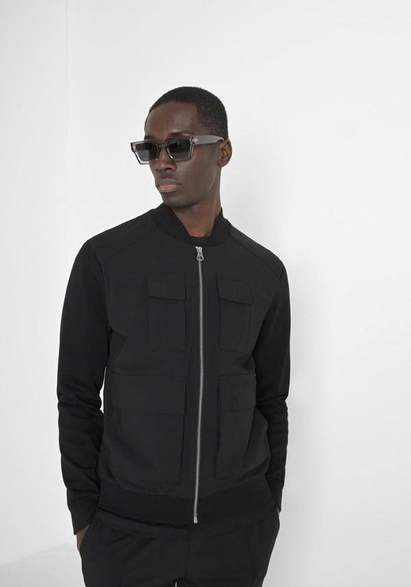 SWEATSHIRT REGULAR FIT IN COTTON STRETCH VISCOSE BLEND - Antony Morato Online Shop