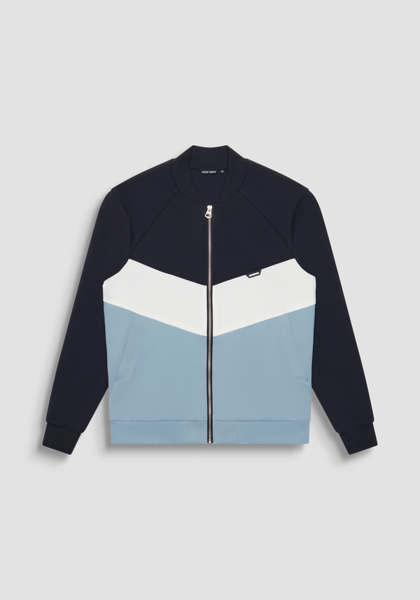 REGULAR FIT COTTON BLEND SWEATSHIRT WITH LOGO PATCH - Antony Morato Online Shop