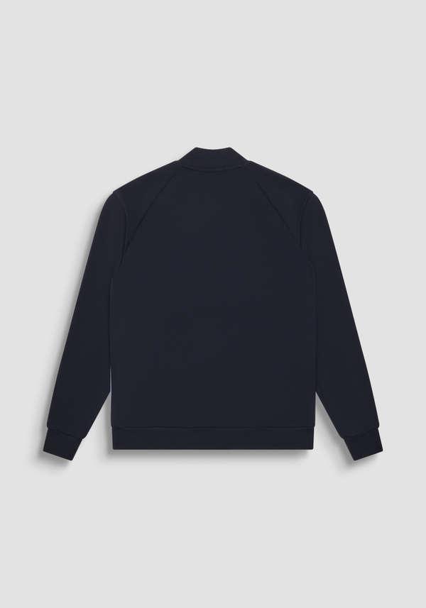 REGULAR FIT COTTON BLEND SWEATSHIRT WITH LOGO PATCH - Antony Morato Online Shop
