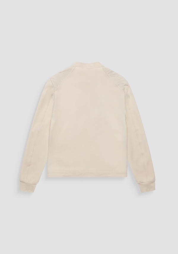 REGULAR FIT COTTON BLEND SWEATSHIRT WITH CONTRASTING FABRIC - Antony Morato Online Shop