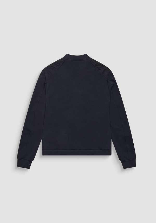 REGULAR FIT COTTON BLEND SWEATSHIRT WITH CONTRASTING FABRIC - Antony Morato Online Shop