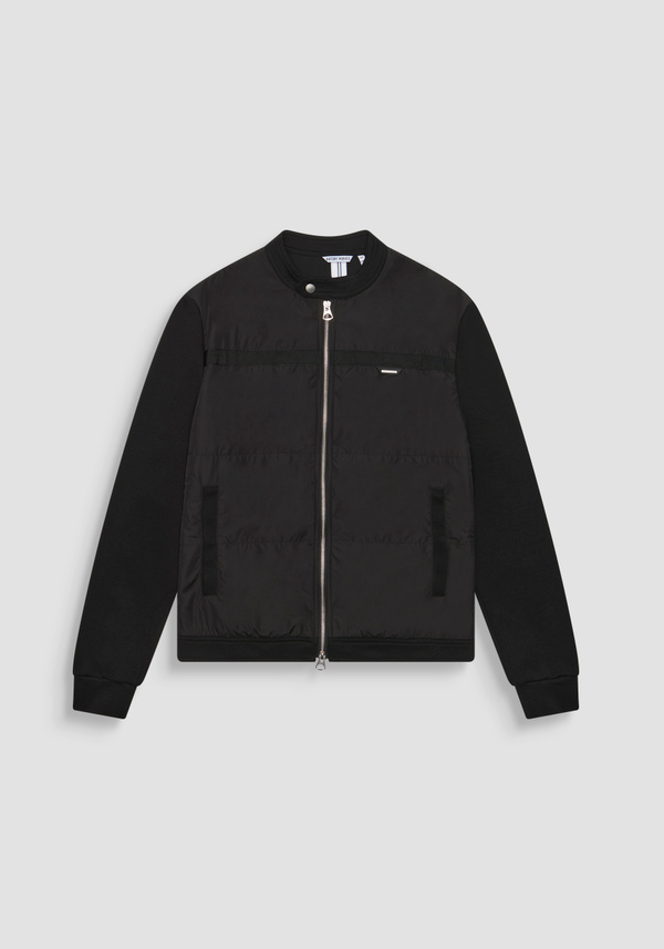 REGULAR FIT COTTON BLEND SWEATSHIRT WITH CONTRASTING FABRIC - Antony Morato Online Shop