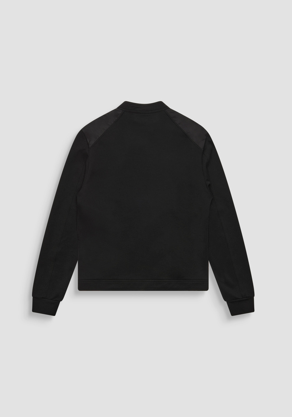 REGULAR FIT COTTON BLEND SWEATSHIRT WITH CONTRASTING FABRIC - Antony Morato Online Shop
