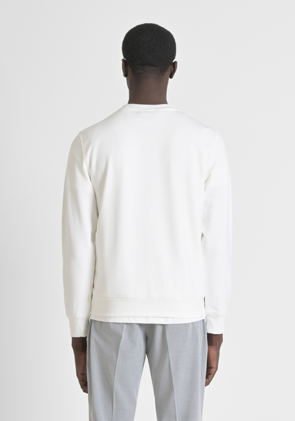 REGULAR FIT COTTON BLEND SWEATSHIRT WITH TIGER PRINT - Antony Morato Online Shop