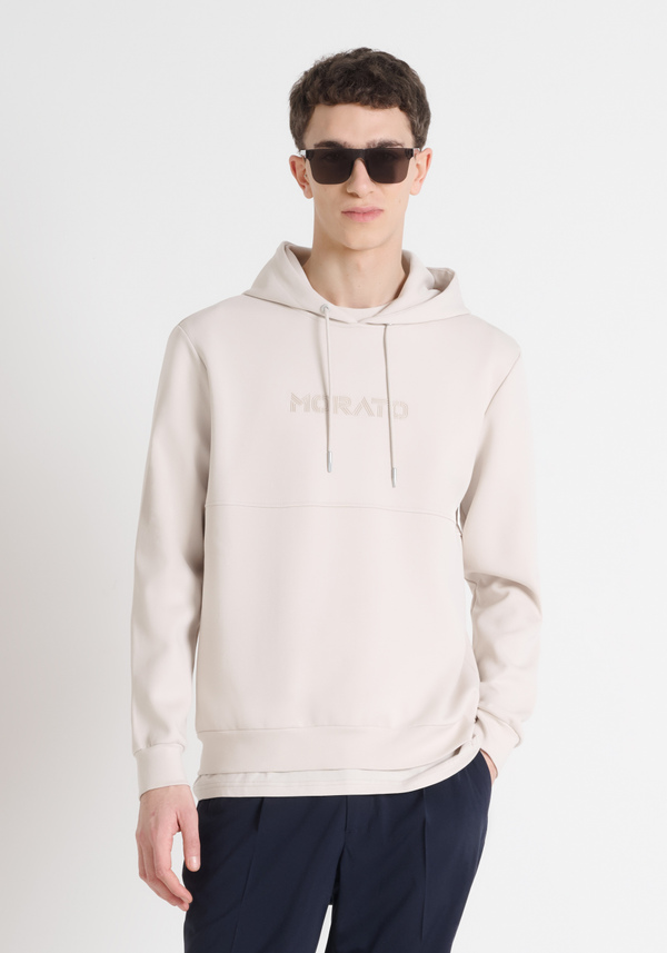 RELAXED FIT COTTON BLEND HOODIE WITH LOGO - Antony Morato Online Shop