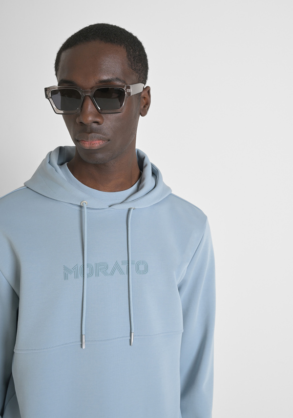 SWEATSHIRT MIT KAPUZE RELAXED FIT AUS BAUMWOLL-MISCHGEWEBE MIT LOGO - Antony Morato Online Shop
