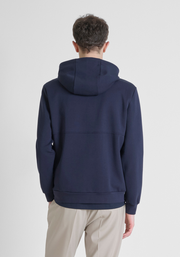 SWEAT-SHIRT À CAPUCHE RELAXED FIT EN COTON MÉLANGÉ AVEC LOGO - Antony Morato Online Shop