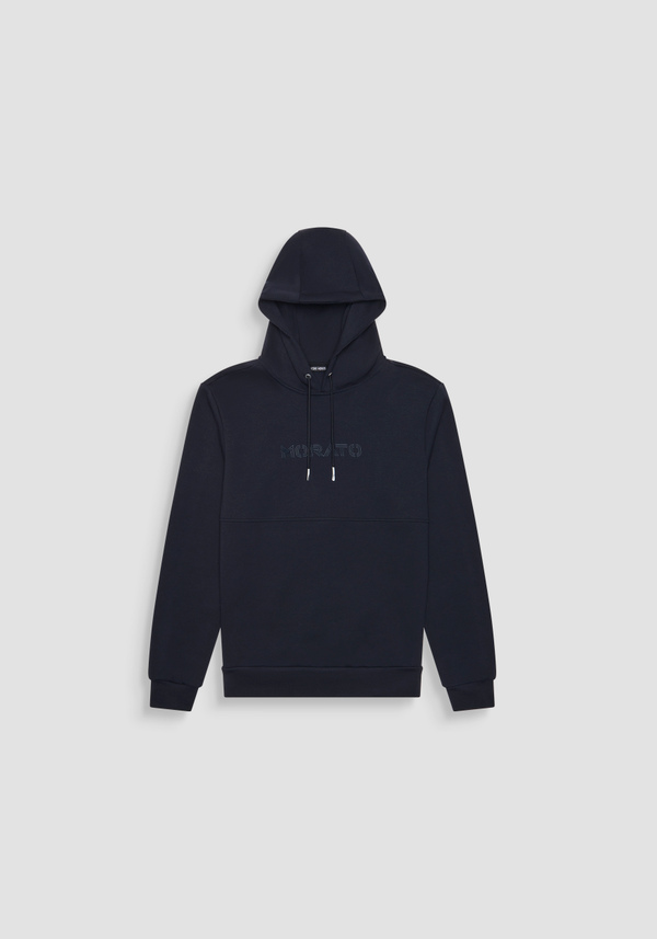 SWEAT-SHIRT À CAPUCHE RELAXED FIT EN COTON MÉLANGÉ AVEC LOGO - Antony Morato Online Shop