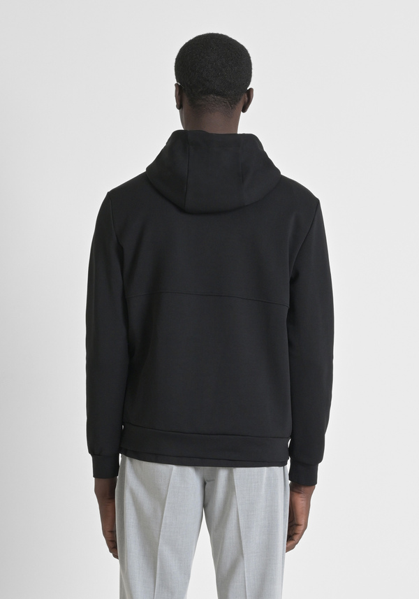 RELAXED FIT COTTON BLEND HOODIE WITH LOGO - Antony Morato Online Shop