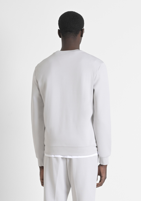 SWEATSHIRT REGULAR FIT MIT WILDLEDER-OPTIK UND EINSÄTZEN AUS KUNSTLEDER - Antony Morato Online Shop